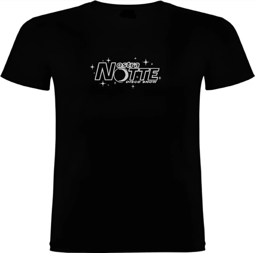 Camiseta Clásica Negra, delante